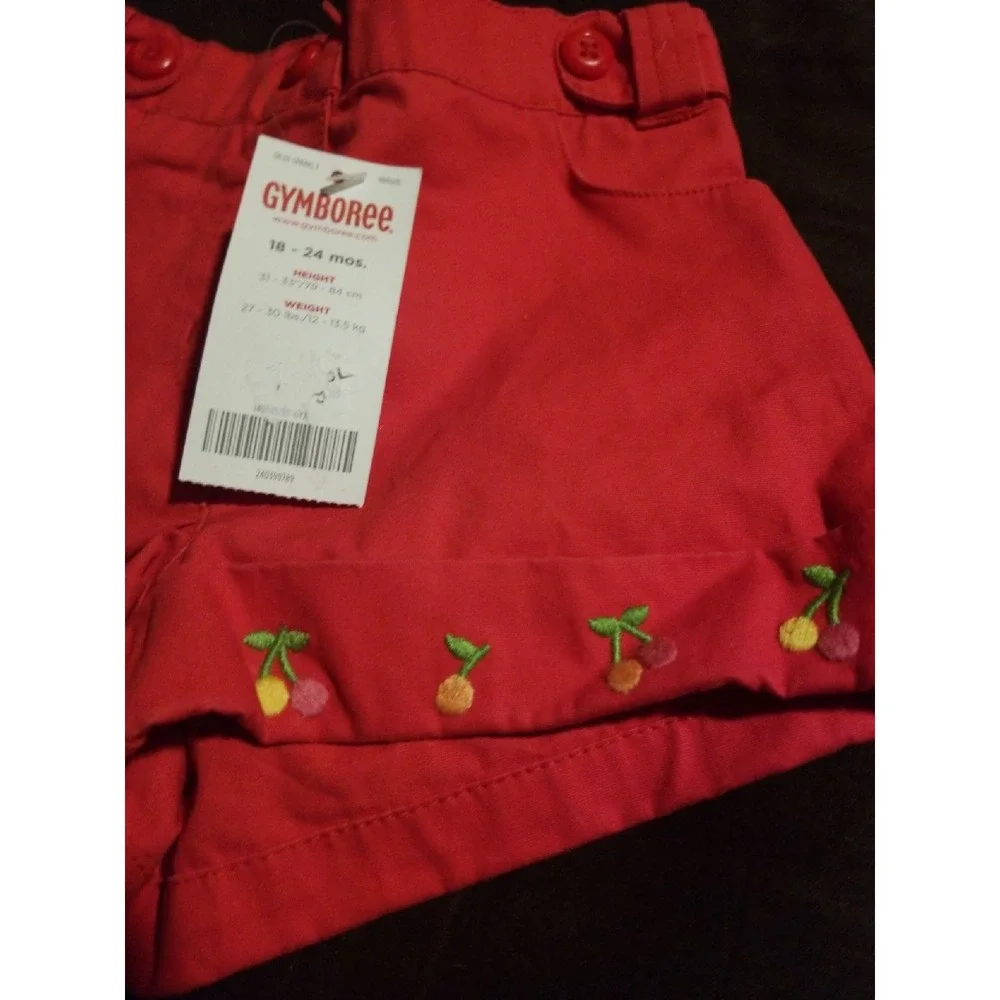 Gymboree‎ cherry baby shorts 18 24 mo nwt